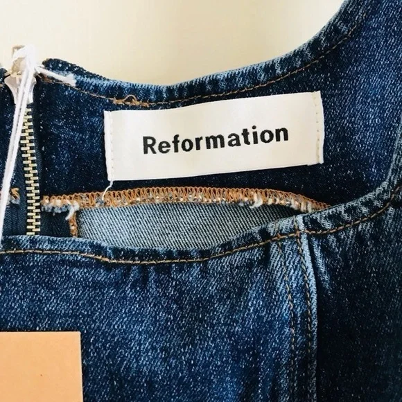 REFORMATION Denim Dress - Picture 4 of 6